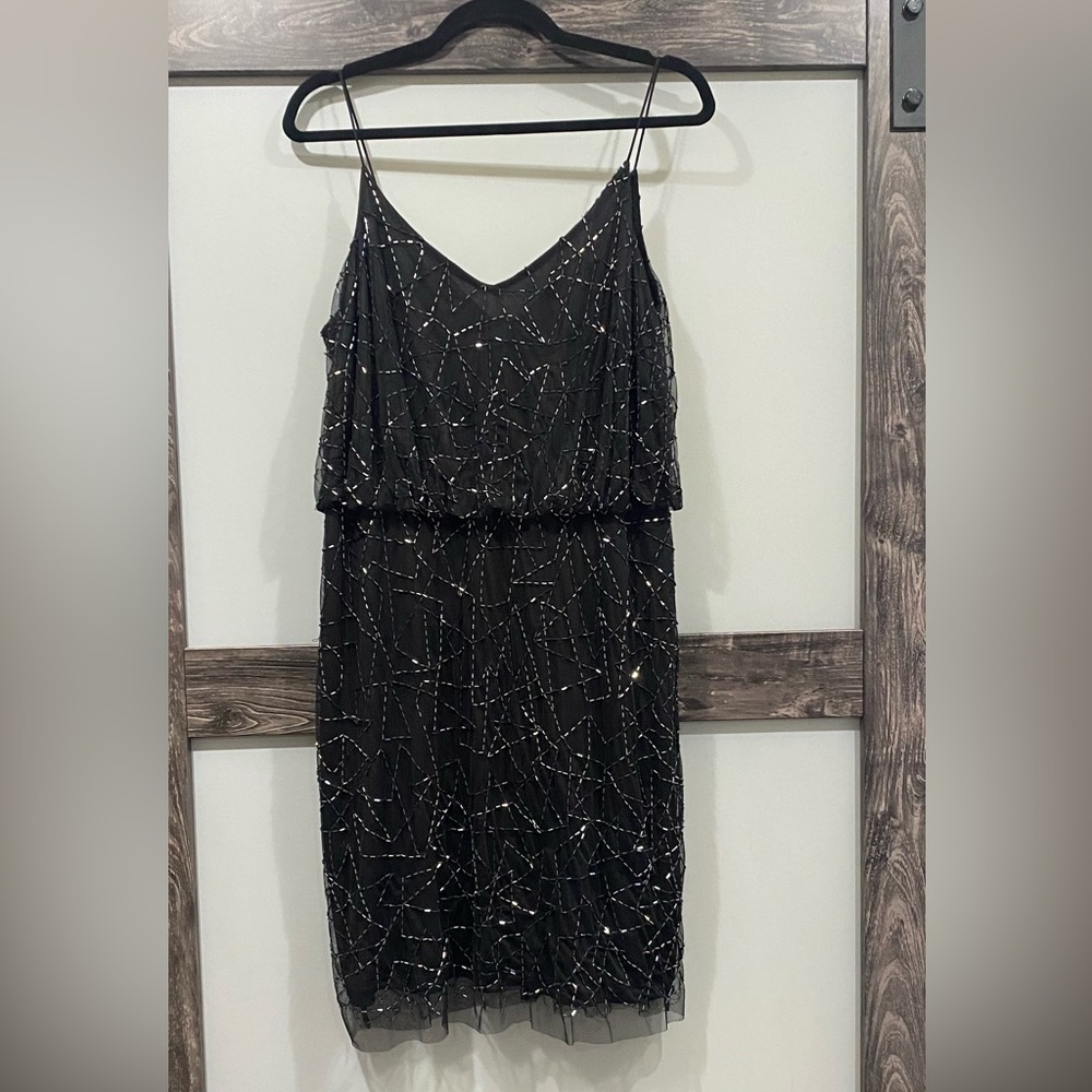 Adrianna Papell  Dress in Black sz14